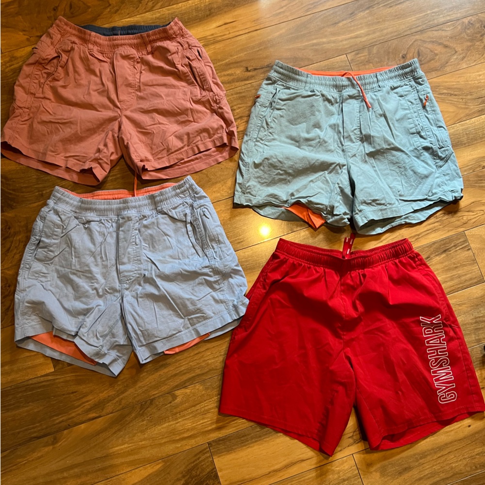 Birddog shorts & Gym Shark Shorts (Bundle of 4 shorts total)